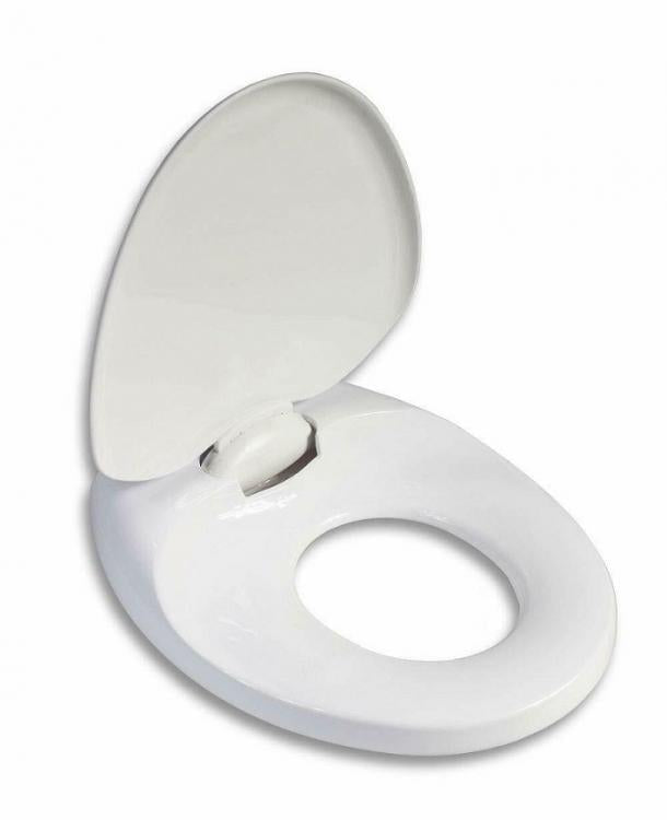 Toilettensitz mit Adapter und Reduzierstück für Kinder, WC-Sitz mit Absenkautomatik