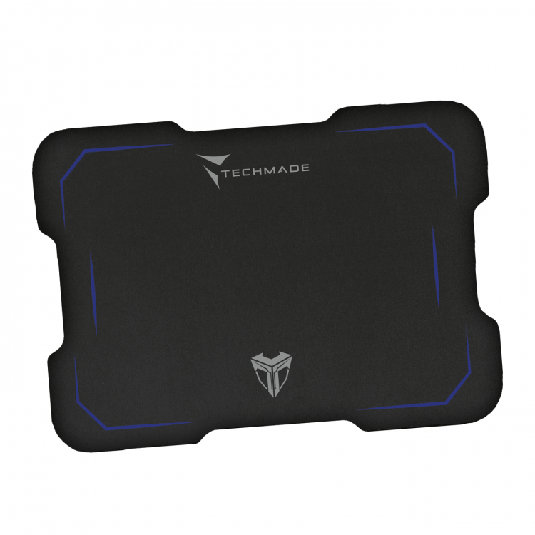 Techmade Kit Maus USB + Gaming-Mauspad Blau LED Desktop Mauspad PC Notebook