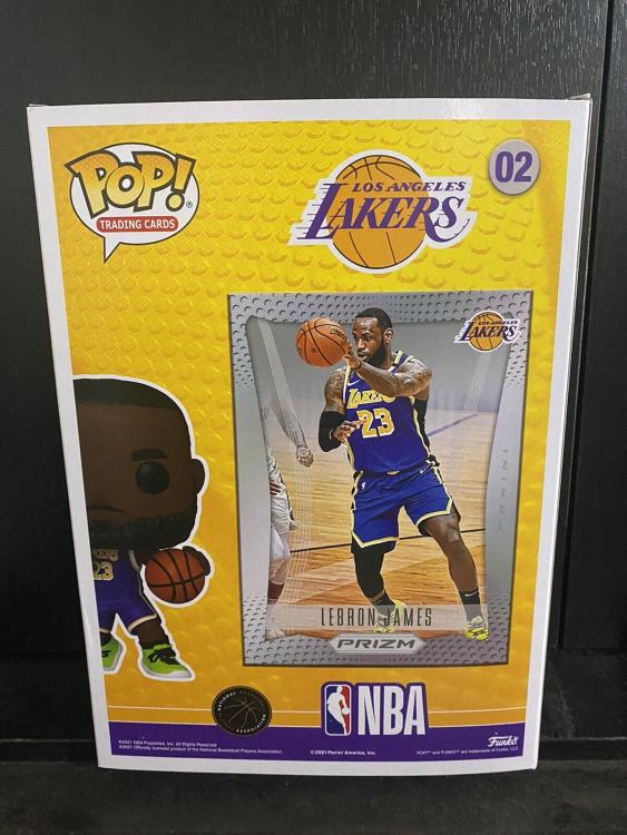 Funko Pop ! Trading Cards Nba Los Angeles Lakers (02) Lebron James  Figure Vinyl