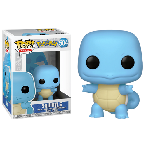 Funko Pop ! Games Pokemon - (504) Squirtle (Carapuce) Figure Vinyl 9cm