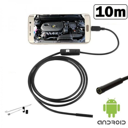 Endoskopkamera Inspektionssonde USB 10M 6LED IP67 Android PC Notebook