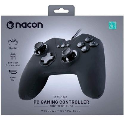 Nacon PC Controller Gaming GC-100 Schwarz Windows Gamepad 6 Tasten Computer