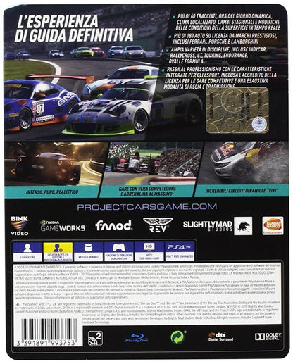 Project Cars 2 Limited Edition Steelbook PS4 Spiel Italienisch Playstation 4 Neu