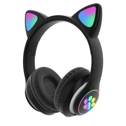 Kabelloses Bluetooth Gaming Headset LED Katzenohren iPhone Smartphone