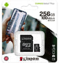 Kingston Micro SD 256GB + Adapter Canvas Plus Sdcs2 Class 10 100Mb/S