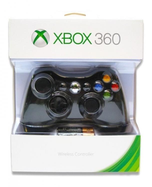 XBOX 360 WIRELESS CONTROLLER SCHWARZ MICROSOFT ORIGINAL GAMEPAD KABELLOS