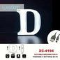 LED Light Up Letter D Decorative Battery Operated Christmas Light for White Light Decorations