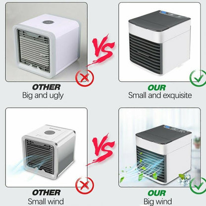 Mini-Klimaanlage, tragbarer Tischventilator, Wasserkühler mit Eis