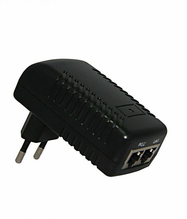 ALIMENTATORE POE 48V 1a ETHERNET ADATTATORE LAN PER PHONE IP TELECAMERA ANTENNE