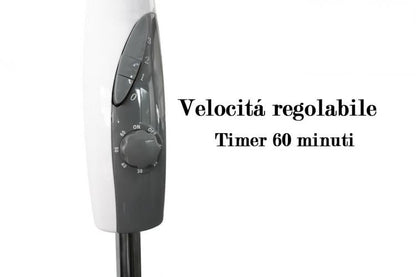 Turmventilator Standventilator 70W Timer Verstellbarer Sockel Weiß - Fresco Fs2045