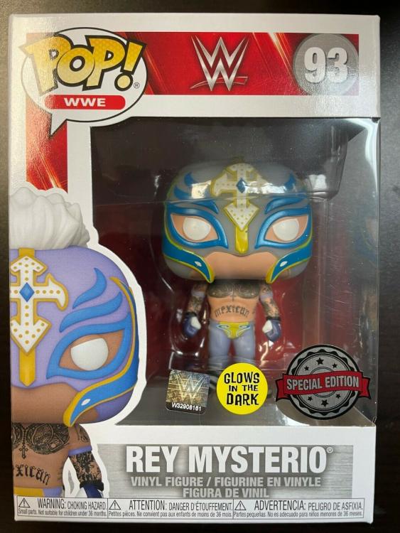 Funko Pop ! Wwe Rey Mysterio – (93) Glows In The Dark Figur Special Edition 9cm