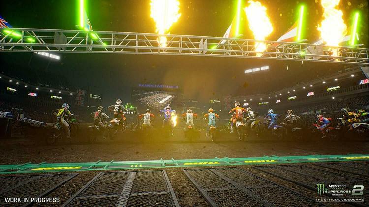 Monster Energy Supercross 2 Ps4 Italiano Moto Gp Play Station 4 Mx Moto Cross