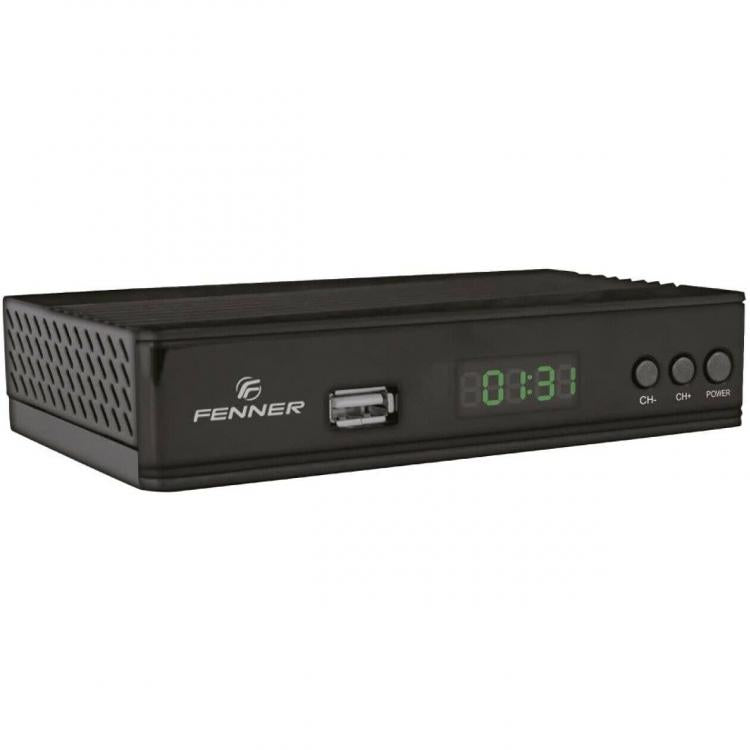 Fenner Digitaler terrestrischer Receiver Full HD DVB-T2/HEVC USB 2.0 HDMI LED Fn-GX2