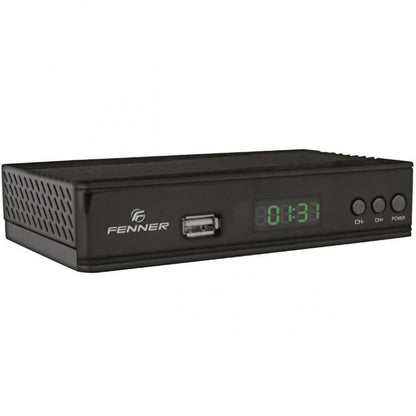 Fenner Digitaler terrestrischer Receiver Full HD DVB-T2/HEVC USB 2.0 HDMI LED Fn-GX2