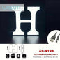 Letter H Decorative LED Light, Battery Operated, Christmas Ornament, White Light