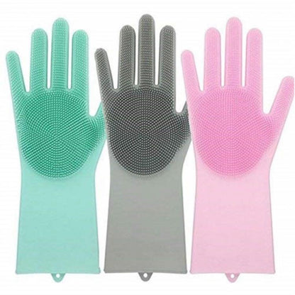 Better Glove Geschirrspülhandschuhe aus Silikon, Schwamm, Bürste zum Waschen für Auto, Haushalt