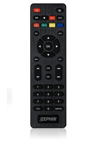 Zephir Digitaler terrestrischer Decoder TV Full HD DVB-T2 HEVC USB 2.0 HDMI LED TVSAT