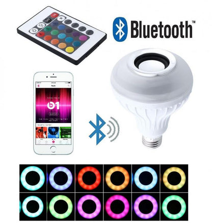 Lampe Glühbirne - LED Lautsprecher Weiß RGB E27 Bluetooth Lautsprecher Fernbedienung Birne