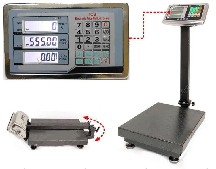 Elektronische Waage 150kg Digitalanzeige Professioneller Stahl