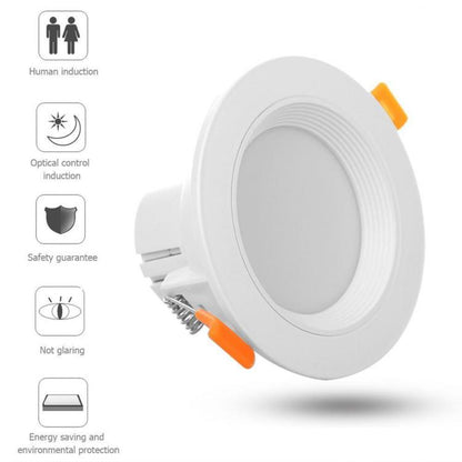 Faretto Incasso Led 5W 3In1 Luce Bianca Fredda Naturale Calda Cob Soffitto Molla