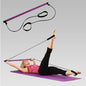 Resistance Band Long Bar Exercise Rope Arms Pilates Yoga Pink