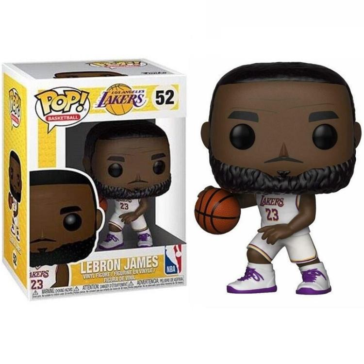 Funko Pop! NBA Los Angeles Lakers - (52) LeBron James White Jersey Away 9 cm