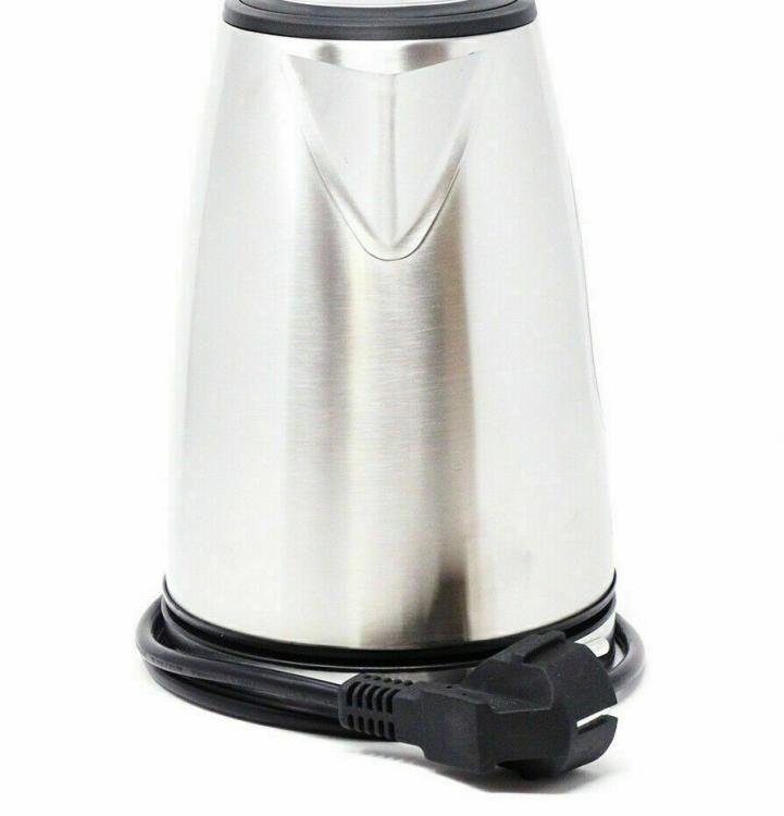 Elektrischer Wasserkocher 2L aus Edelstahl 1500W zum Erhitzen von Getränken, Milch, Wasser, Kräutertees, Tee