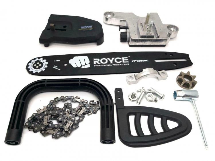 Kit Adattatore Da Smerigliatrice Barra 12" Flex A Sega Elettrica Catena Motosega