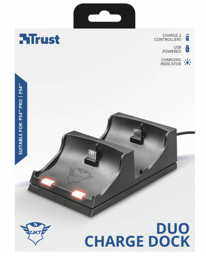 Trust Duo Charge Playstation 4 Dual Controller Ladestation Dockingstation Pad PS4