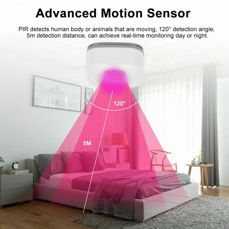 PIR-WLAN-Smart-Bewegungssensor Infrarot Drahtlos Bewegungsmelder Alarm
