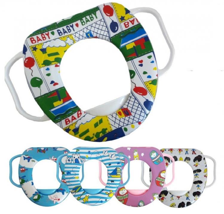 Riduttore Wc con Maniglie per Bambini Sedile Morbido Copriwater Water 59783