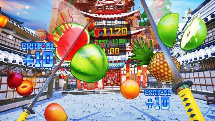 Fruit Ninja VR Edition PS4 Videospiel Playstation 4 Früchte Spiel Italienisch Neu
