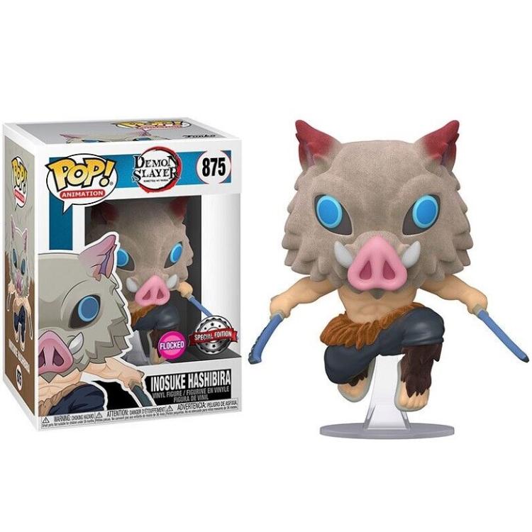 Funko Pop ! Animation Demon Slayer - (875) Inosuke Hashibira Flocked Special