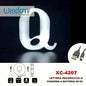 Q Letter LED Decorative Christmas Battery Powered Light for Decorations White Light