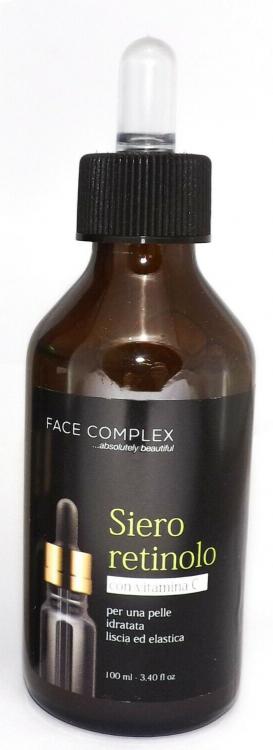 Siero Retinolo Con Vitamina C Per Pelle Idratata Liscia ed Elastica Viso E Collo