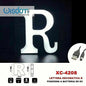 R Letter LED Decorative Battery-Operated Christmas Light for Decorations White Light