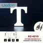 Letter T LED Decorative Battery Operated Christmas Light for Decorations White Light