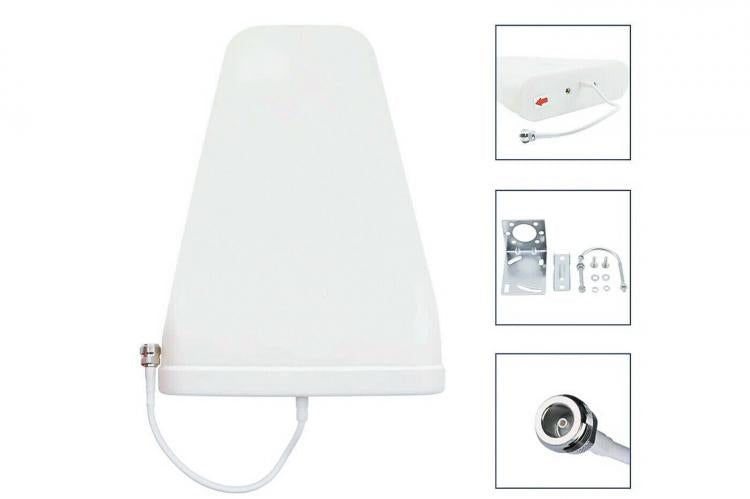 Kit Ripetitore Di Segnale Amplificatore Booster Antenna Gsm Dcs 4G Universale