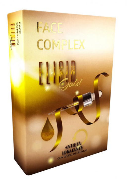 Gesichtsserum Face Complex Elixier Gold Anti-Aging Feuchtigkeitsspendend mit Hyaluronsäure gegen Falten