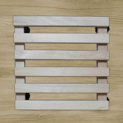 Untersetzer aus Naturholz mit Rollen, Untergestell, Palette, Rollwagen, quadratischer Pflanzkübel