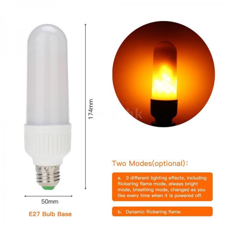 LED-Flammenlampe E27 Flackerlicht Feuer Flammeneffekt