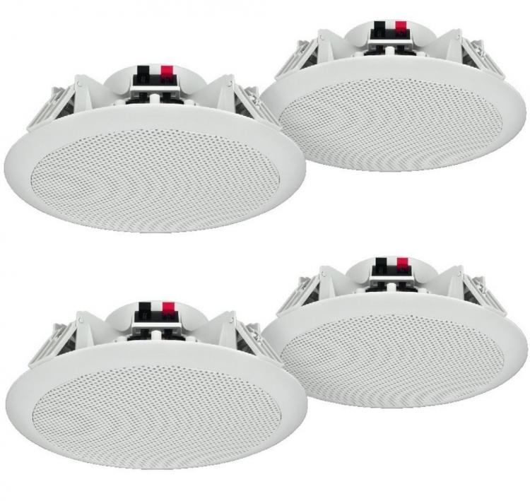 4-teiliges Set Einbaulautsprecher für die Decke, Audiosystem, Lautsprecher