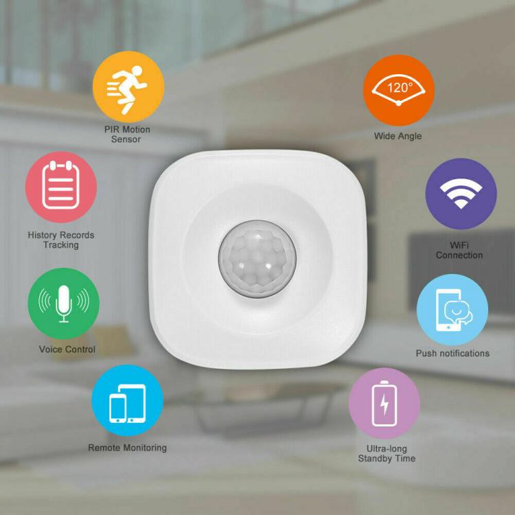 PIR-WLAN-Smart-Bewegungssensor Infrarot Drahtlos Bewegungsmelder Alarm