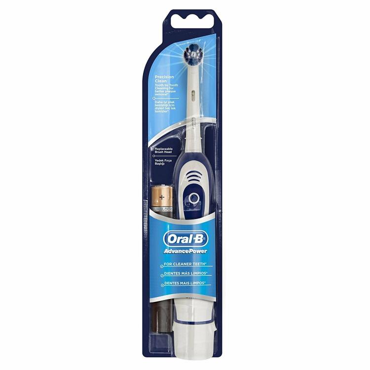 Oral-B Advance Power elektrische Zahnbürste batteriebetrieben + 2 AA-Batterien enthalten Braun