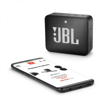 JBL Go2 Bluetooth Lautsprecher Box USB Aux In Musik Tragbarer Audio Diffusor Schwarz