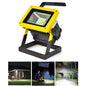 Portable 10W +2W LED Spotlight Work Light with Rechargeable Battery Lamp