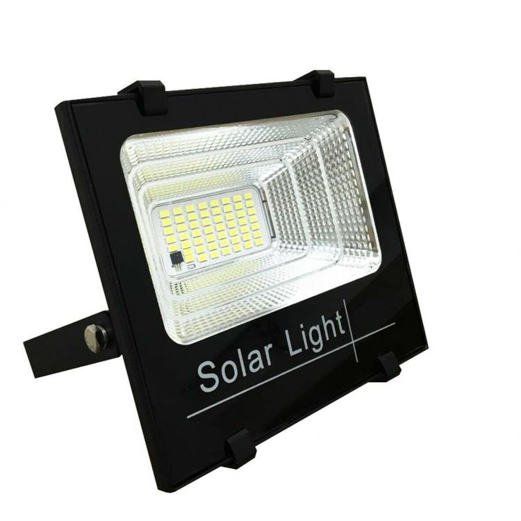 LED Flutlichtstrahler 25W SMD mit Solarpanel Dämmerungssensor Fernbedienung