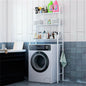 Shelf Over Washing Machine Or Toilet White Steel With 3 Space-Saving Shelves For Bathroom
