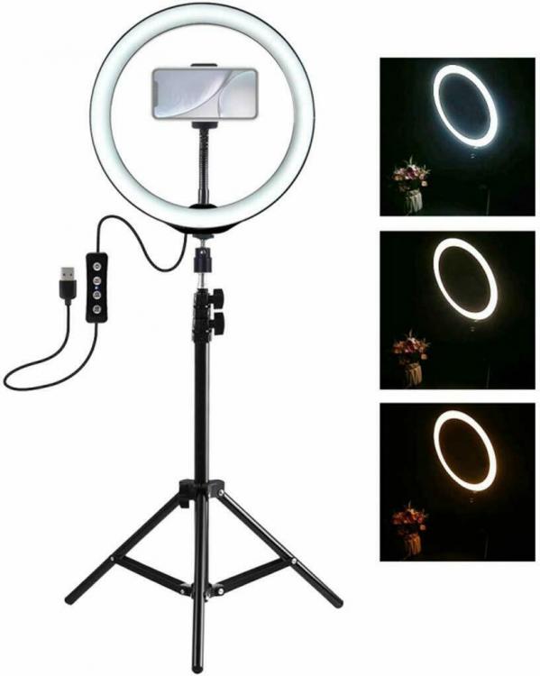 Stativ Ringlicht Videoleuchte LED Fotografie Handy Selfie Make-up 30cm