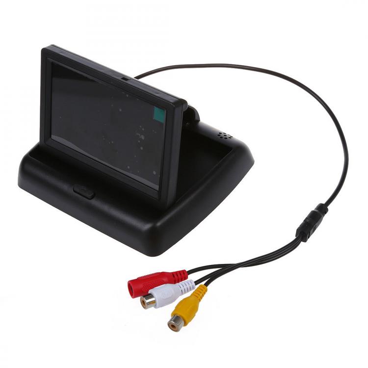 Kit Monitor LCD versenkbar TFT 4.3 Video Auto Wohnmobil mit Rückfahrkamera